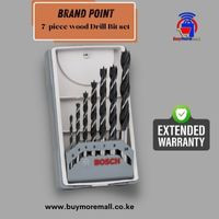 BOSCH-Brad Point 7-Piece Wood Drill Bit Set