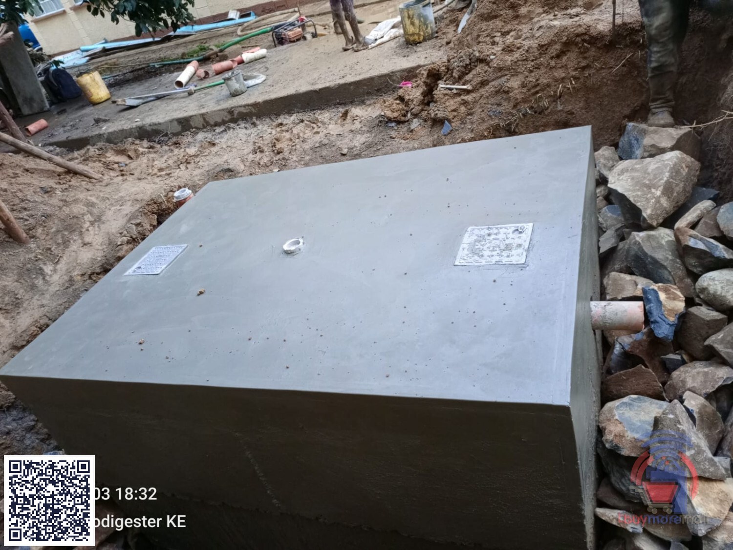 3m cubic biodigester system