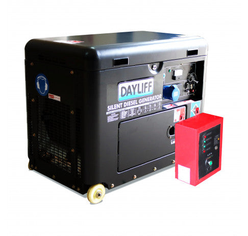 DAYLIFF DG6000DS 4.5 kVA Diesel Generator with ATS