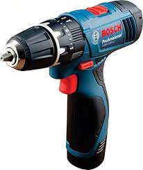 Bosch 06019G81K2 GSB 120-LI Cordless Drill Driver with 12V Double battery (Blue)