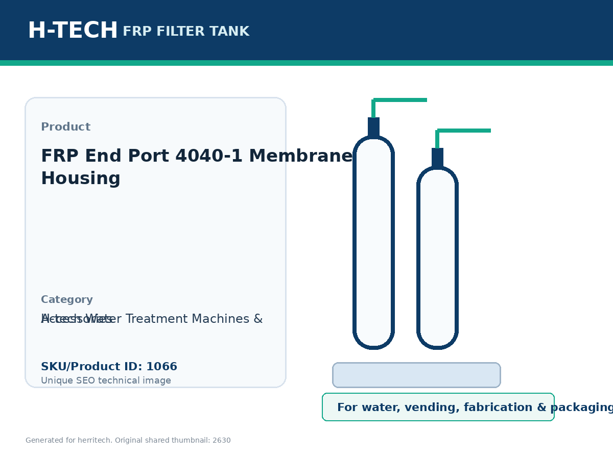 FRP End Port 4040-1 Membrane Housing
