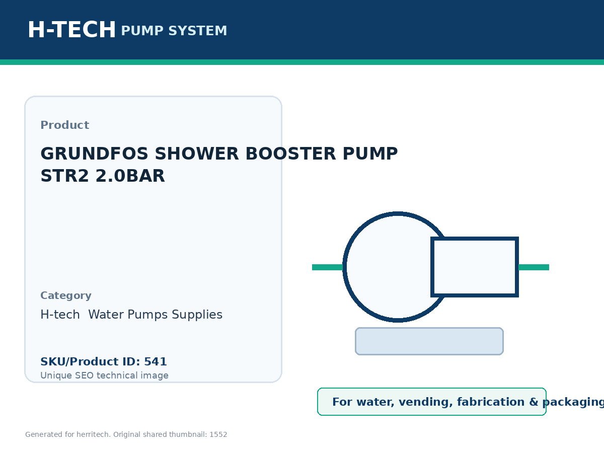 GRUNDFOS SHOWER BOOSTER PUMP STR2 2.0BAR
