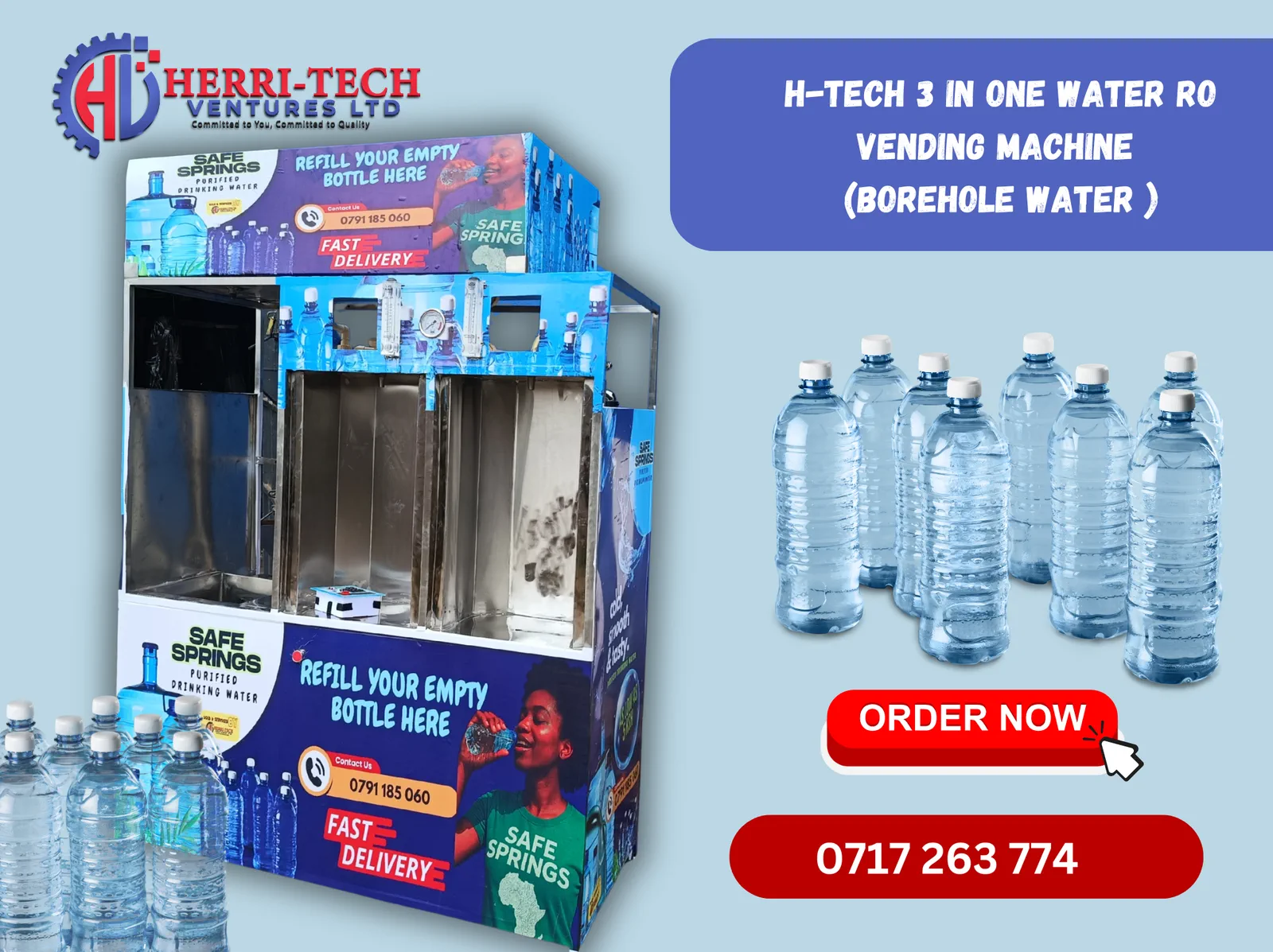 H-Tech 3-in-1 Borehole RO 500 LPH