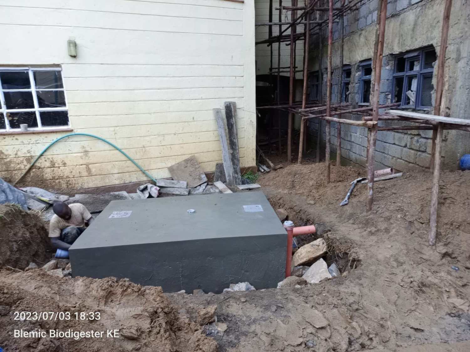 3m cubic biodigester system