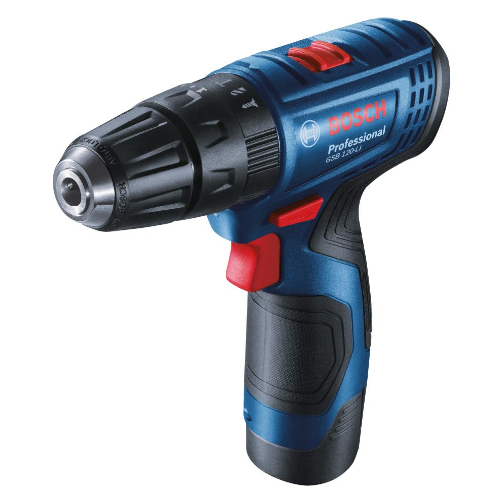 Bosch GSR120-Li Cordless Drill Driver, 12V Double Battery