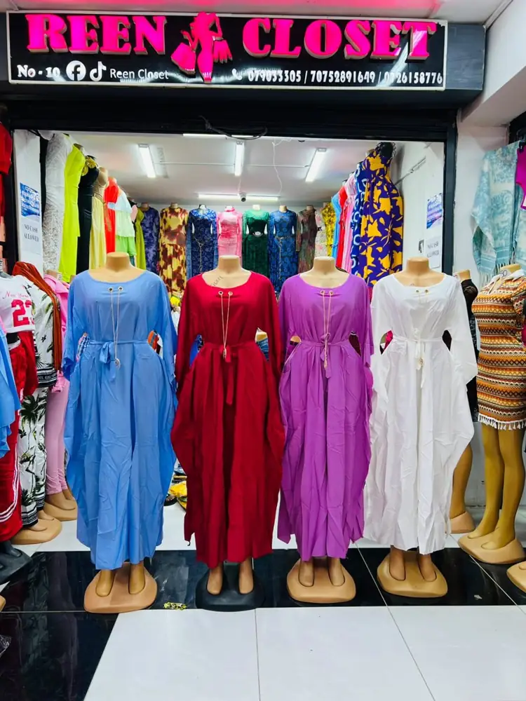 Batwing Maxi Dress with Tie Waist