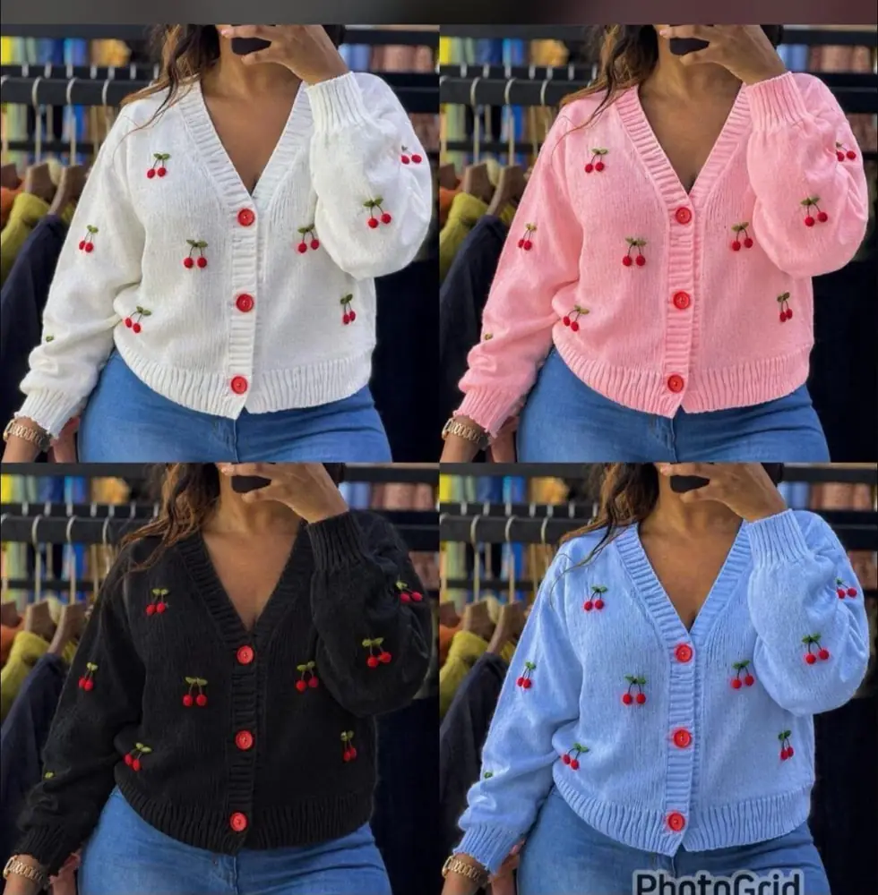 Cherry Knit Cardigan