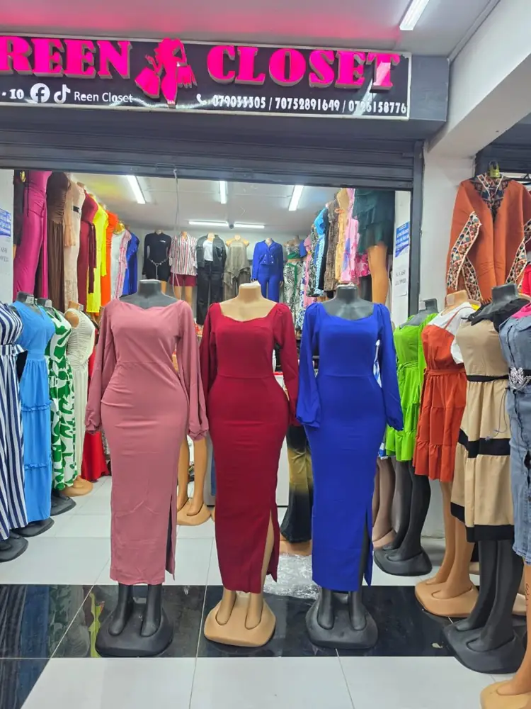 Square-Neck Long-Sleeve Bodycon Maxi Dress
