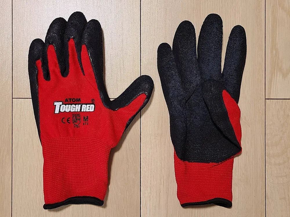 Gloves-White & Blue