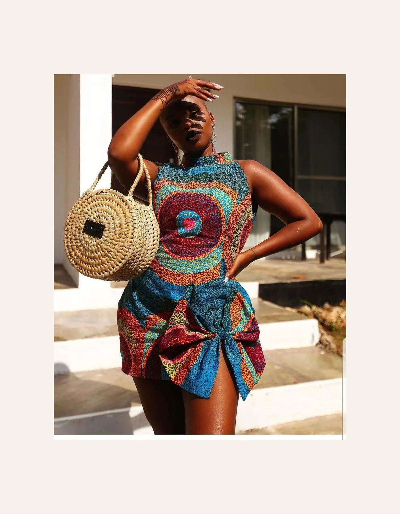 Designer African Print Fit - Look 21