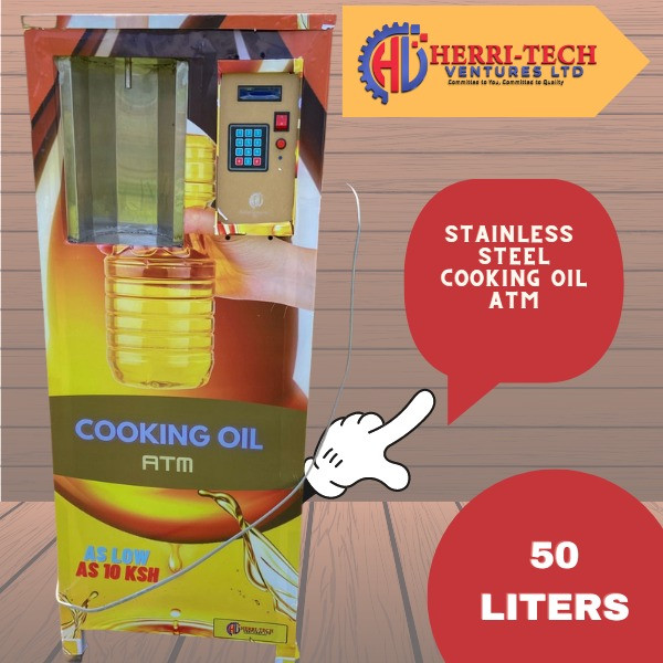 50 Liters cooking oil vending machine (Stainless steel)