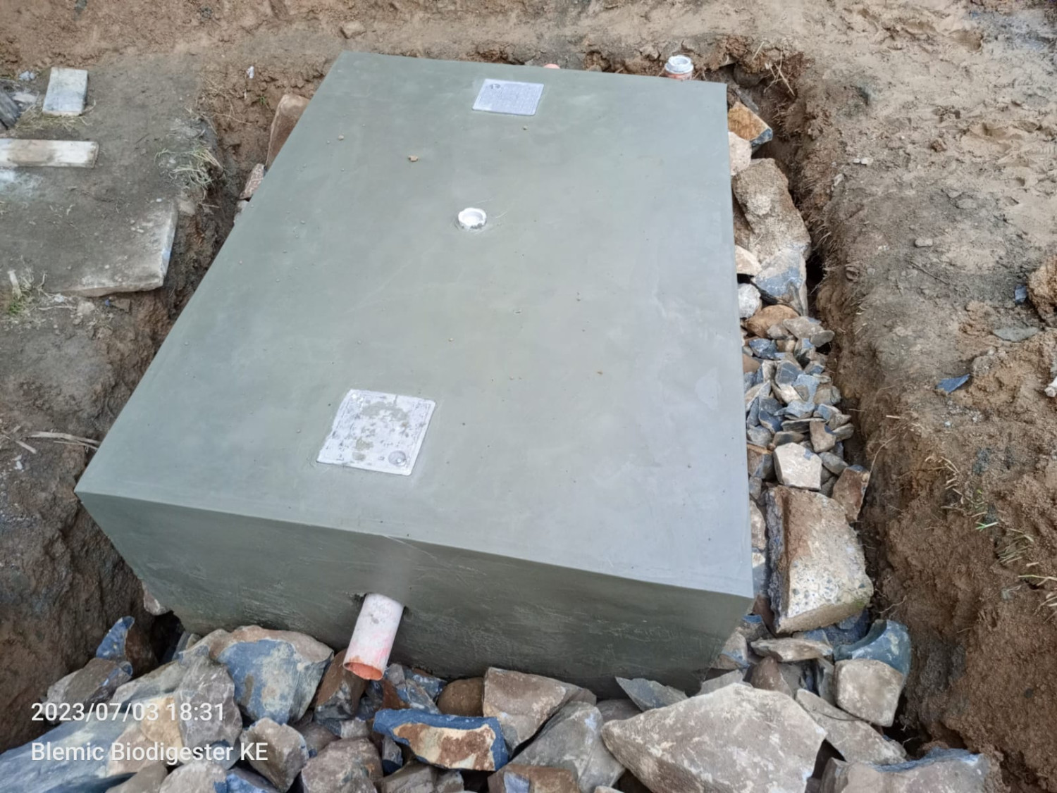 3m cubic biodigester system