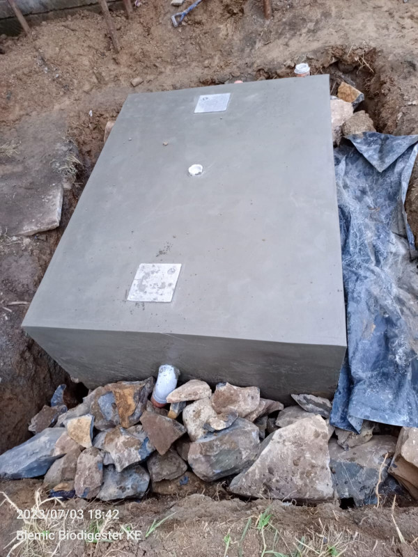 3m cubic biodigester system