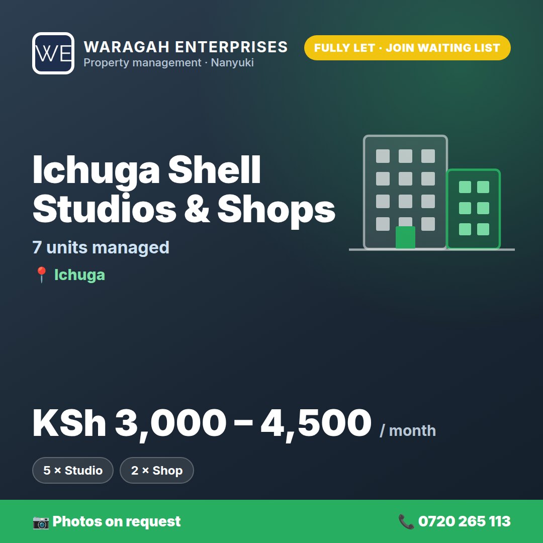 Ichuga Shell Studios & Shops (Ichuga) – Managed Rentals