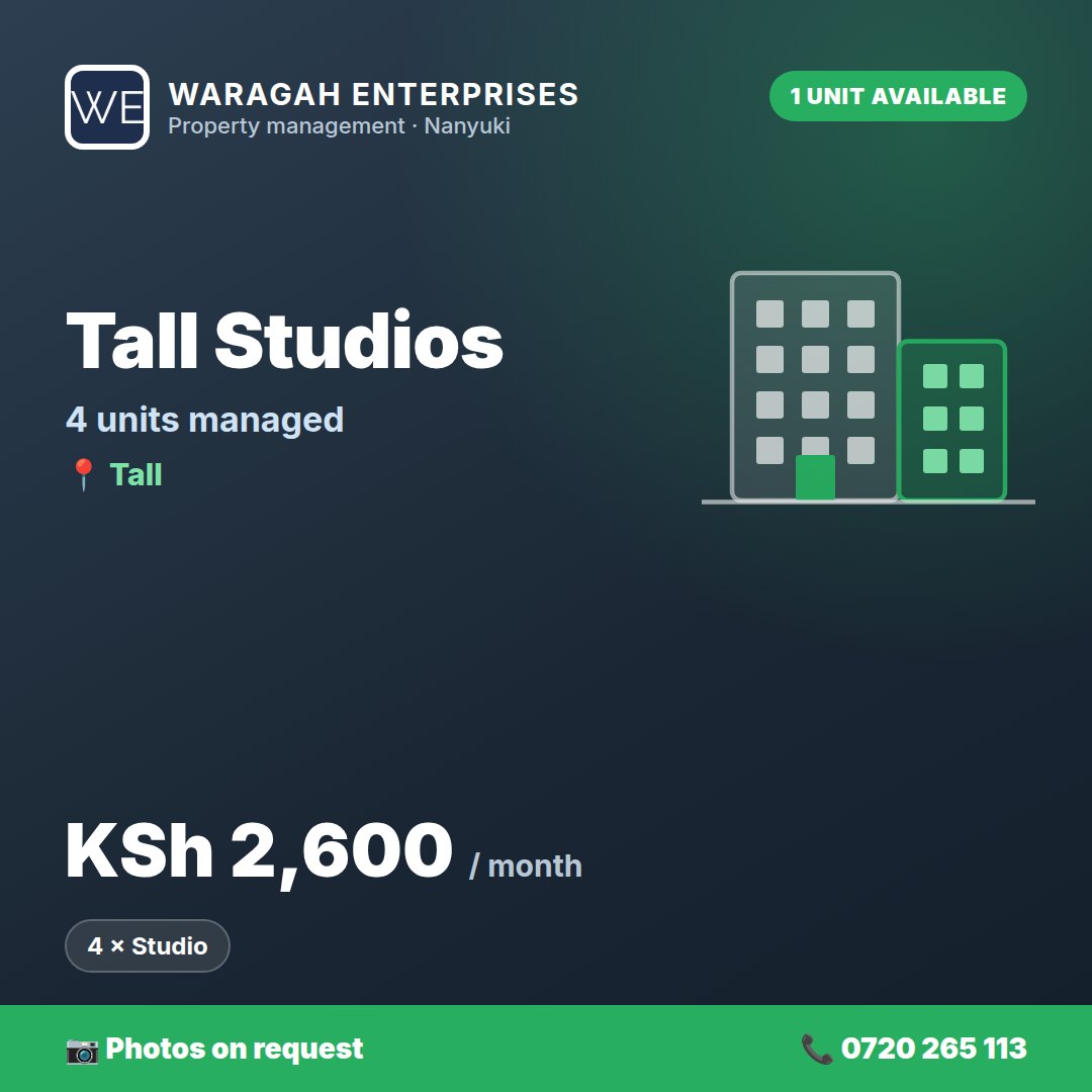 Tall Studios (Tall) – Managed Rentals