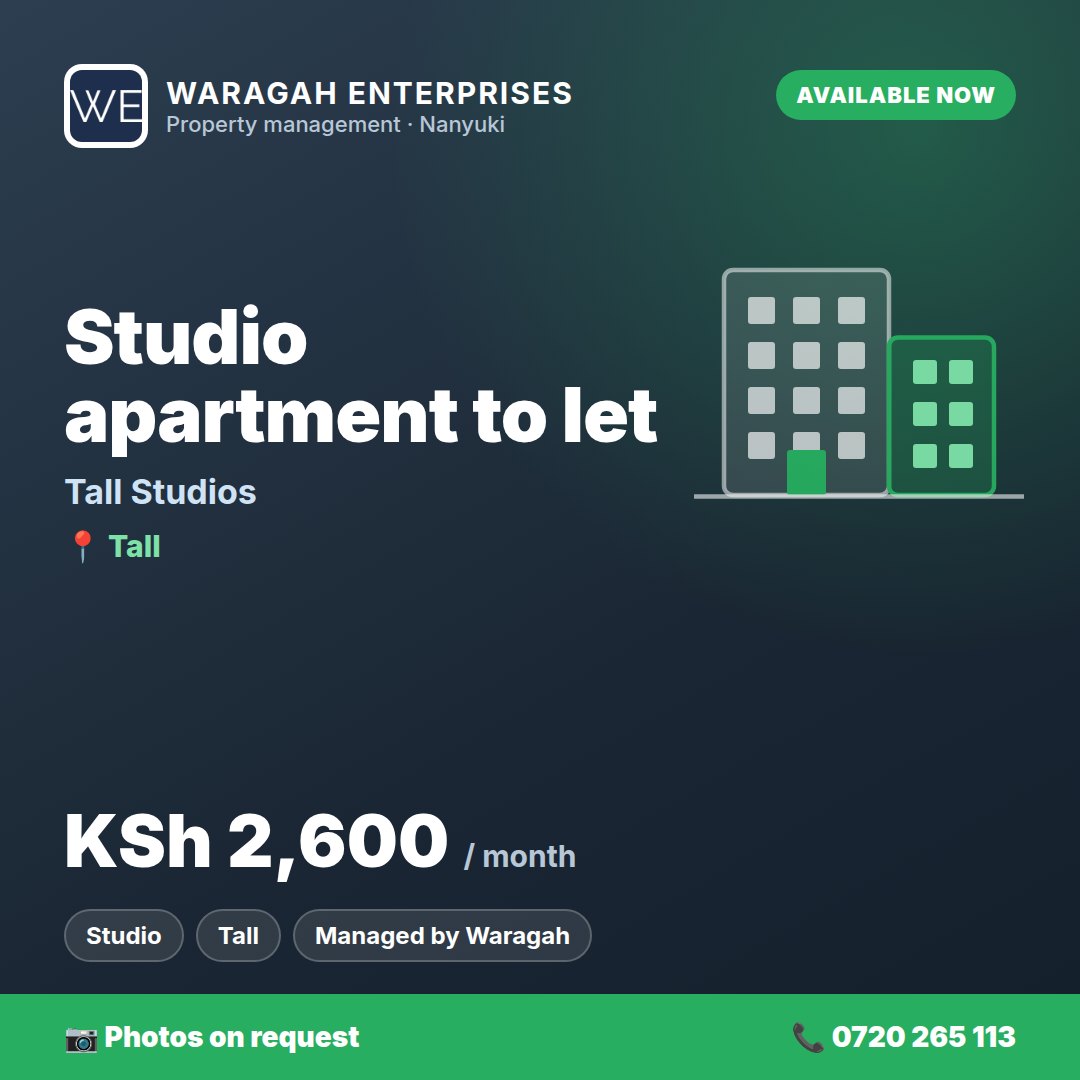 Studio Apartment to Let – Tall Studios