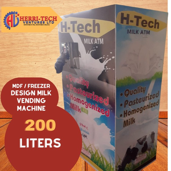 200 Liters Milk vending machine (mdf concept)