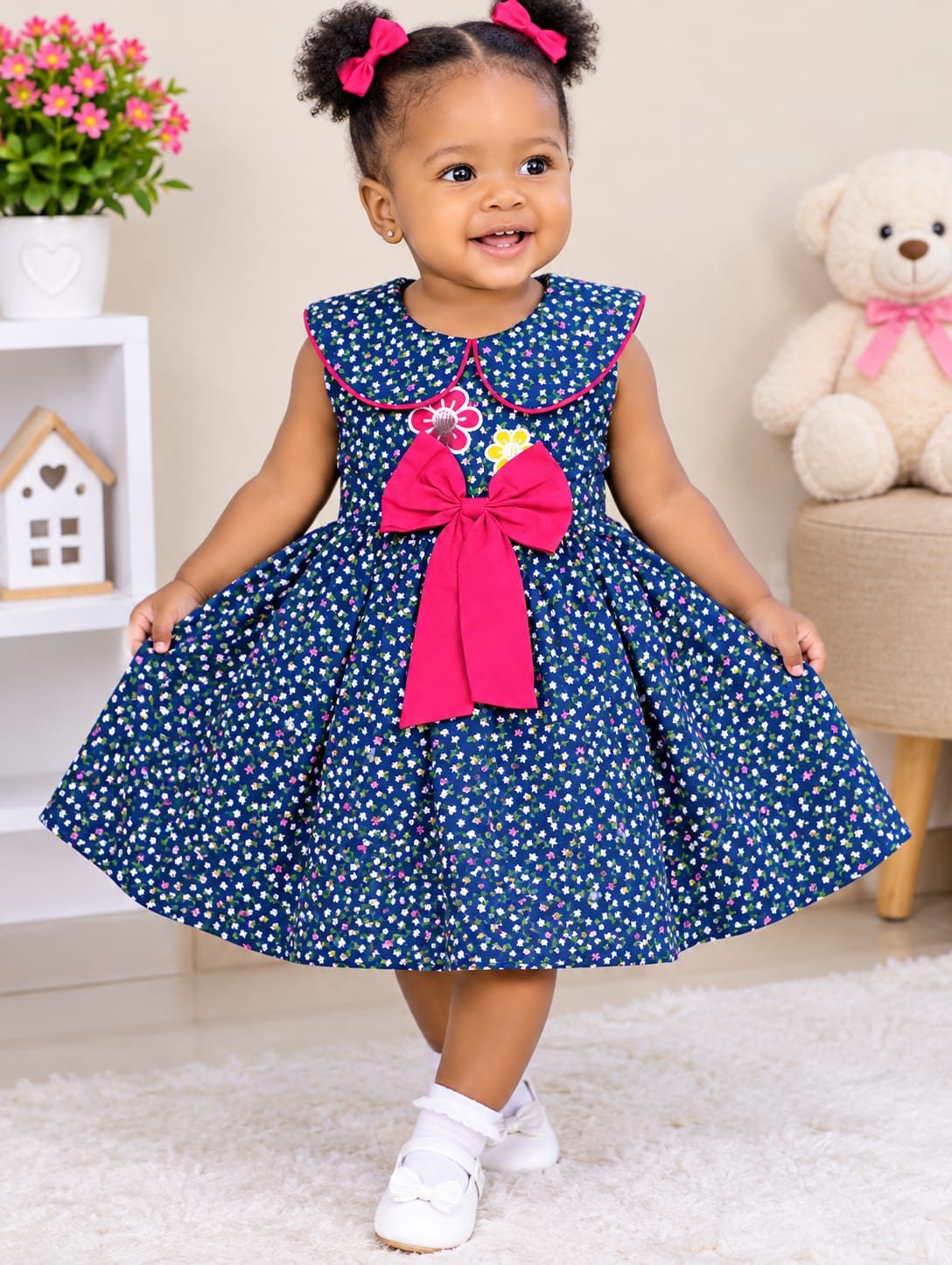 Toddler Girls' Cotton Dress, Size 18–20 (8 Designs)