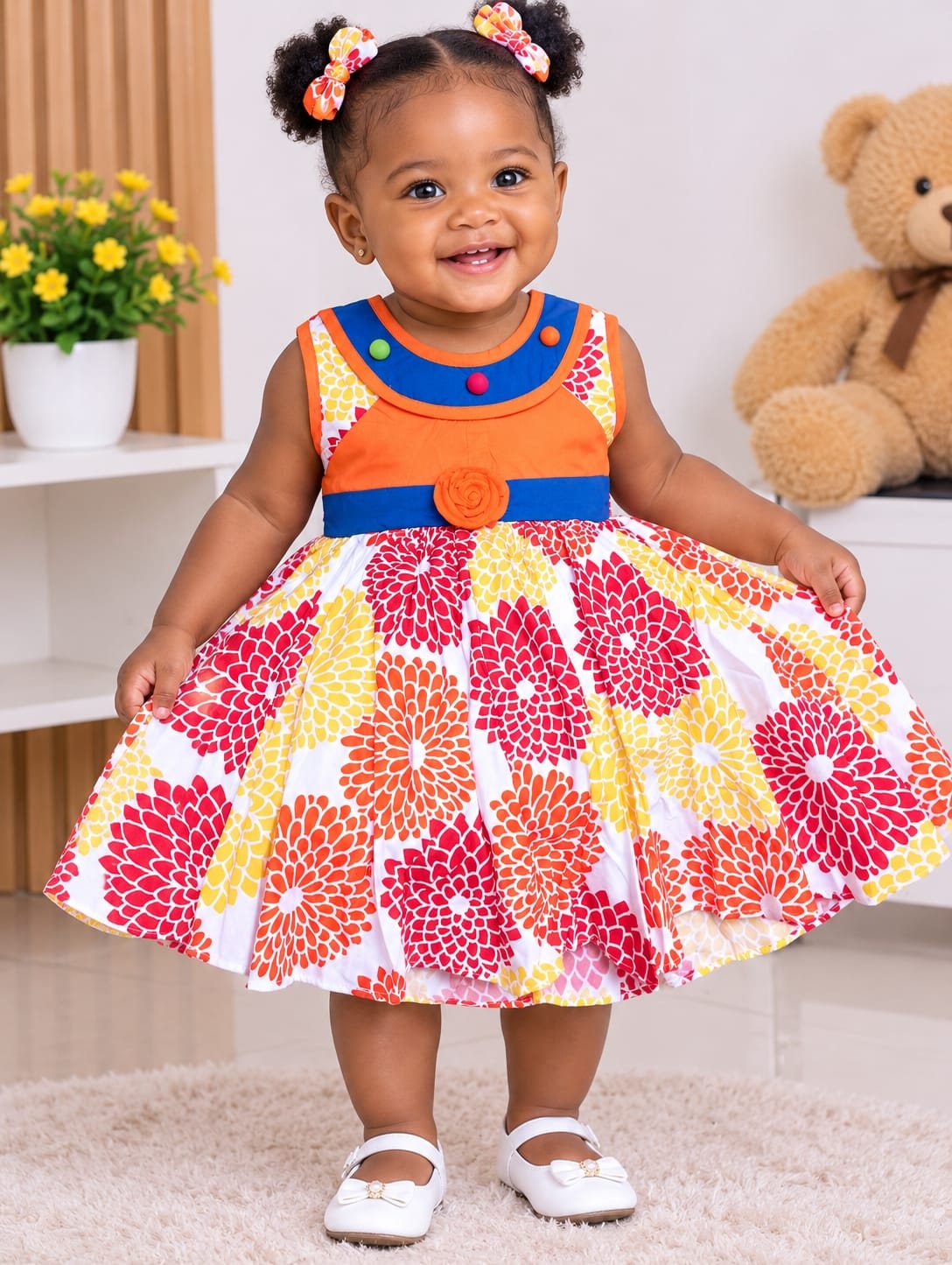 Toddler Girls' Cotton Dress, Size 18–20 (8 Designs)