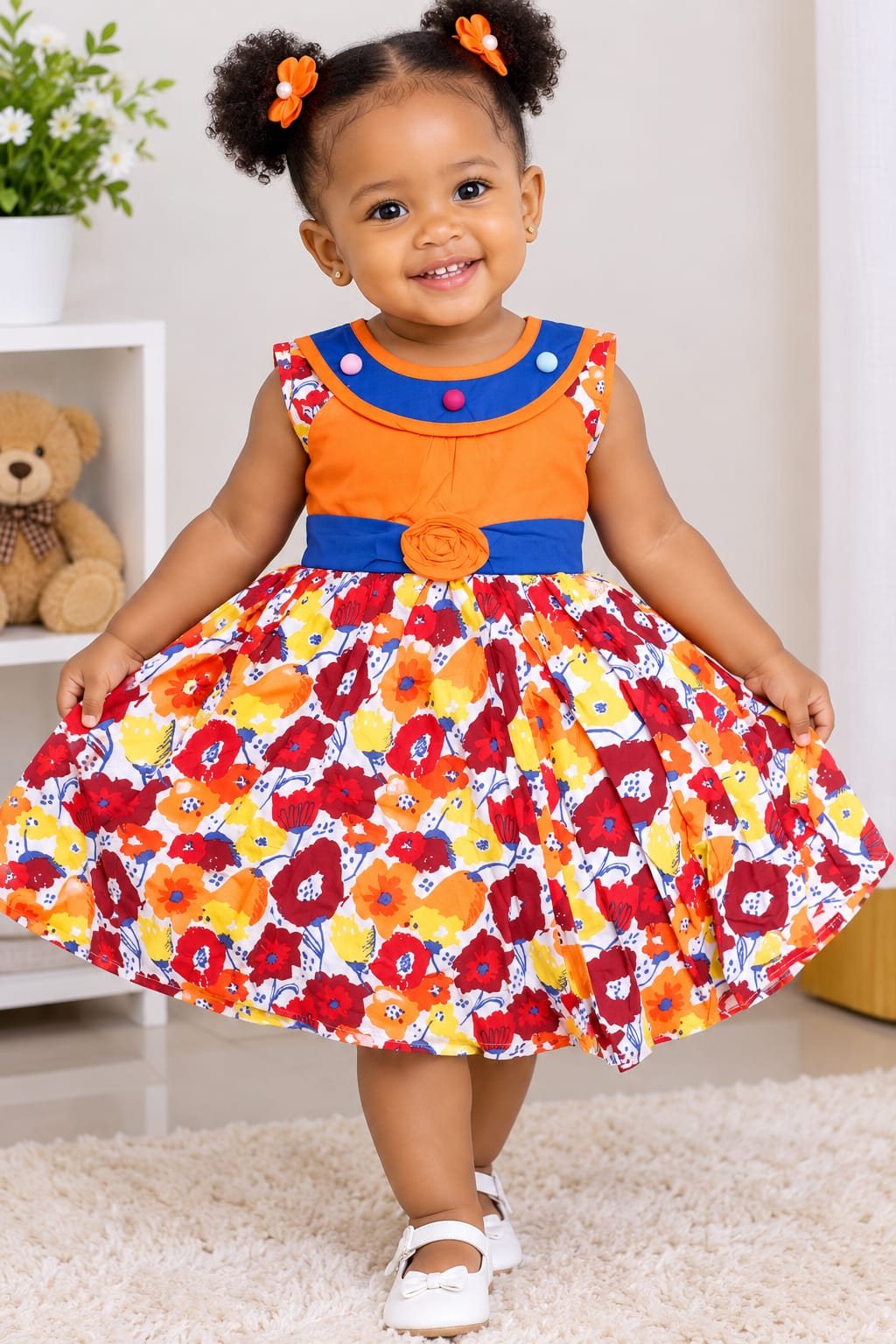 Toddler Girls' Cotton Dress, Size 18–20 (8 Designs)