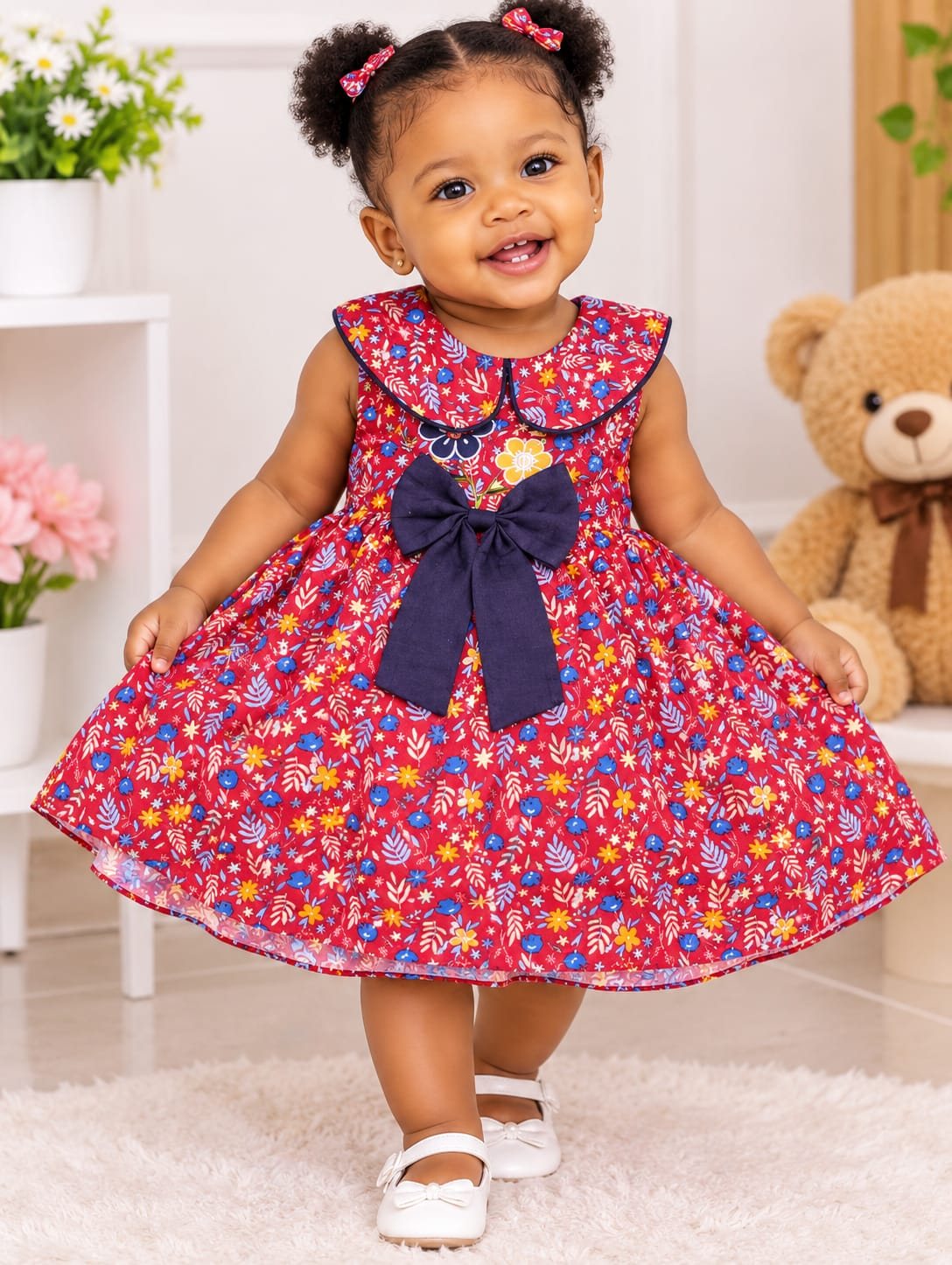 Toddler Girls' Cotton Dress, Size 18–20 (8 Designs)