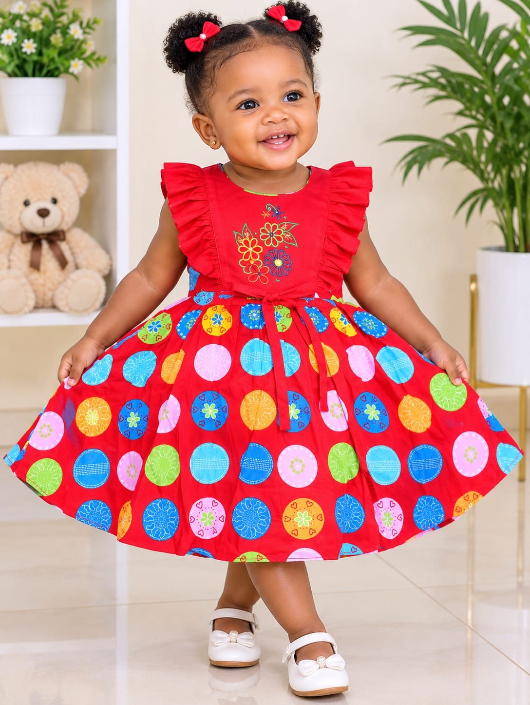 Toddler Girls' Cotton Dress, Size 18–20 (8 Designs)