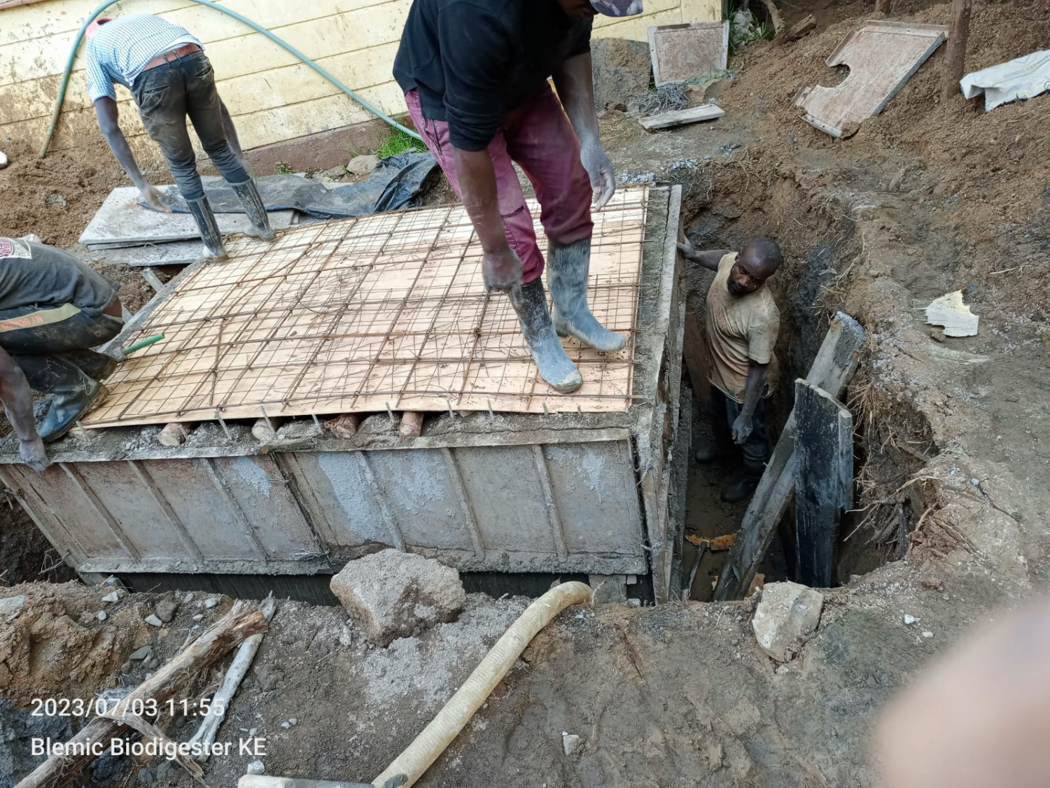 3m cubic biodigester system